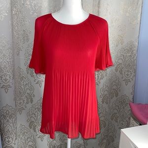 Michael Kors Red Short Sleeve Blouse- XL